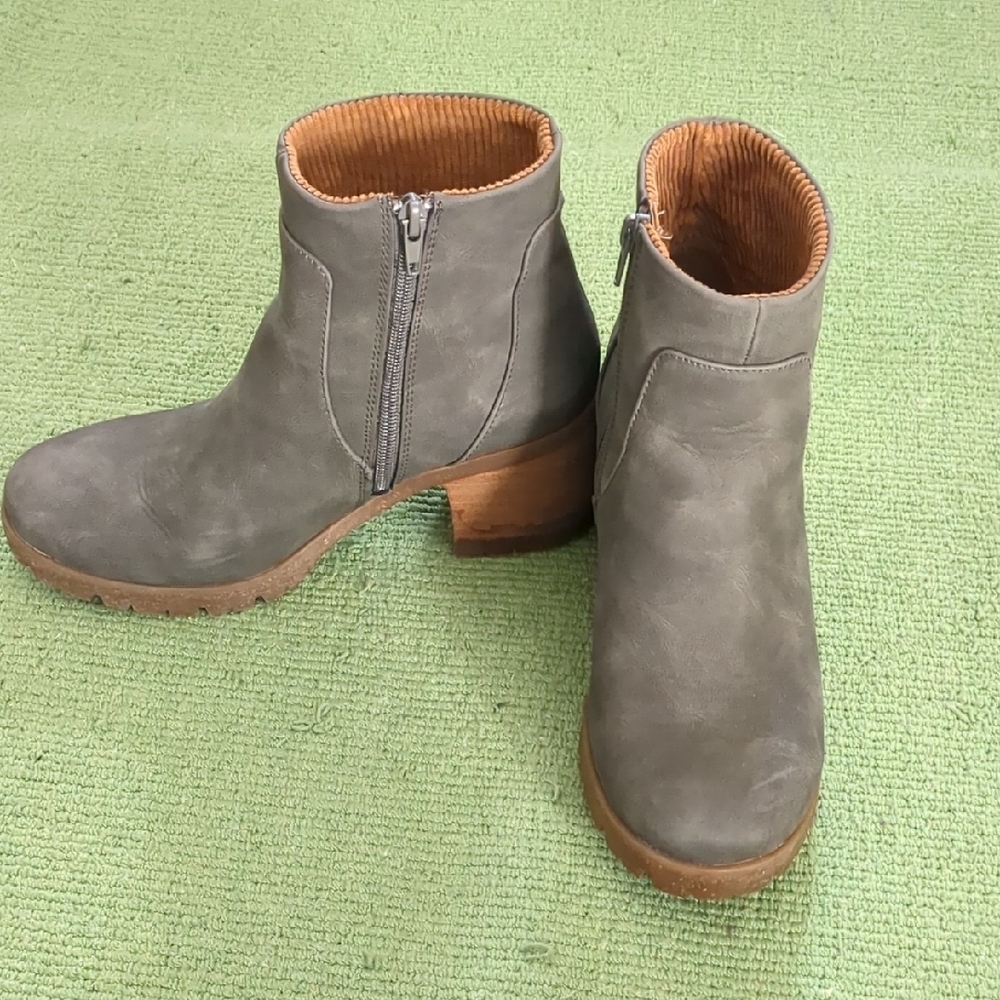 Gray Ankle Boots